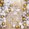 108-Piece White, Gold, and Silver Balloon Garland Arch Kit – 5, 10, 12, & 18-Inch Metallic Balloons for Birthday, Wedding, Bridal Shower, Baby Shower, and Graduation Party Decorations